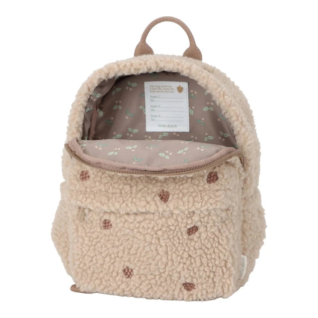 LITTLE DUTCH RUGZAKJE TEDDY TAUPE