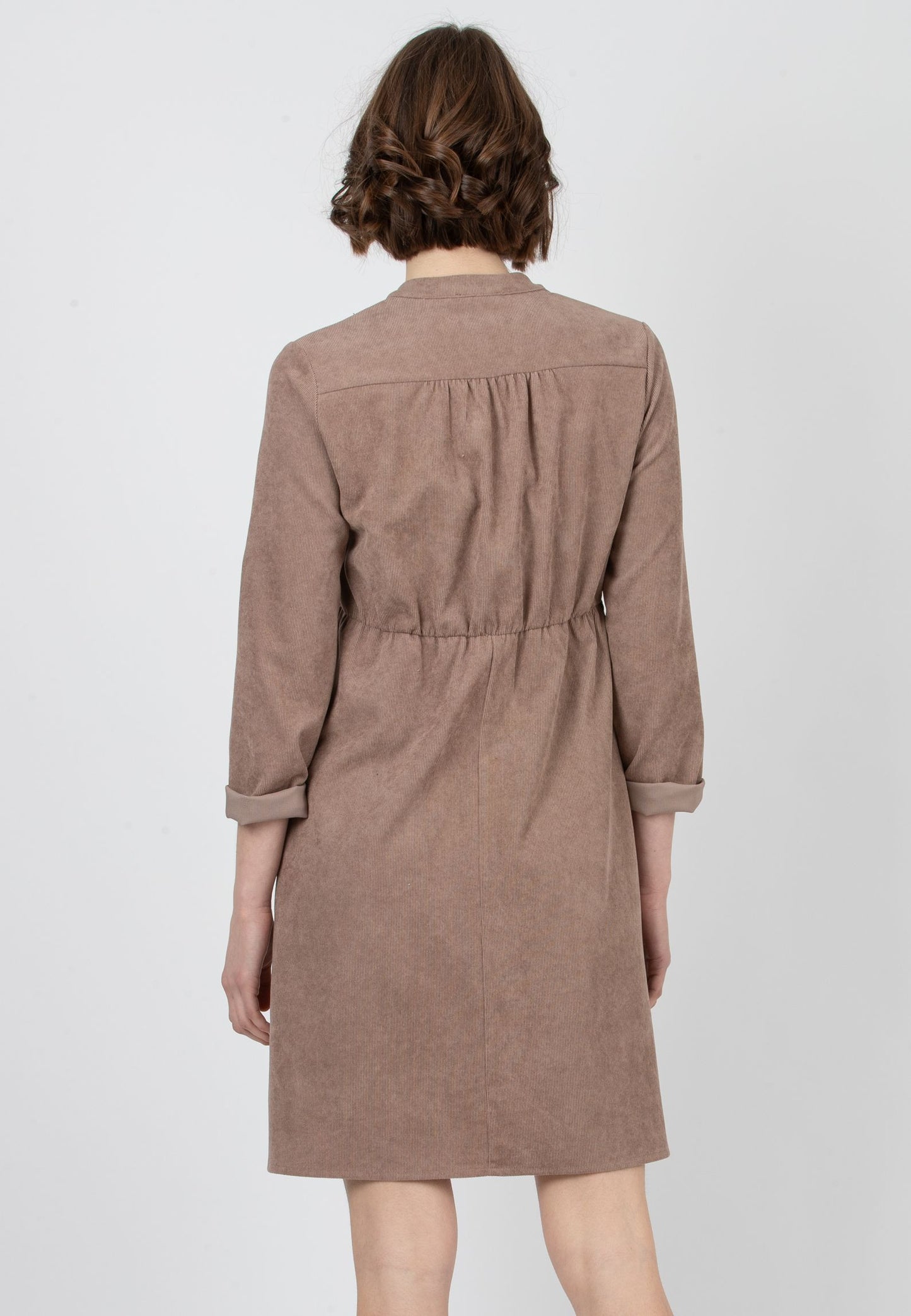 ATTESA NORA DRESS BROWN