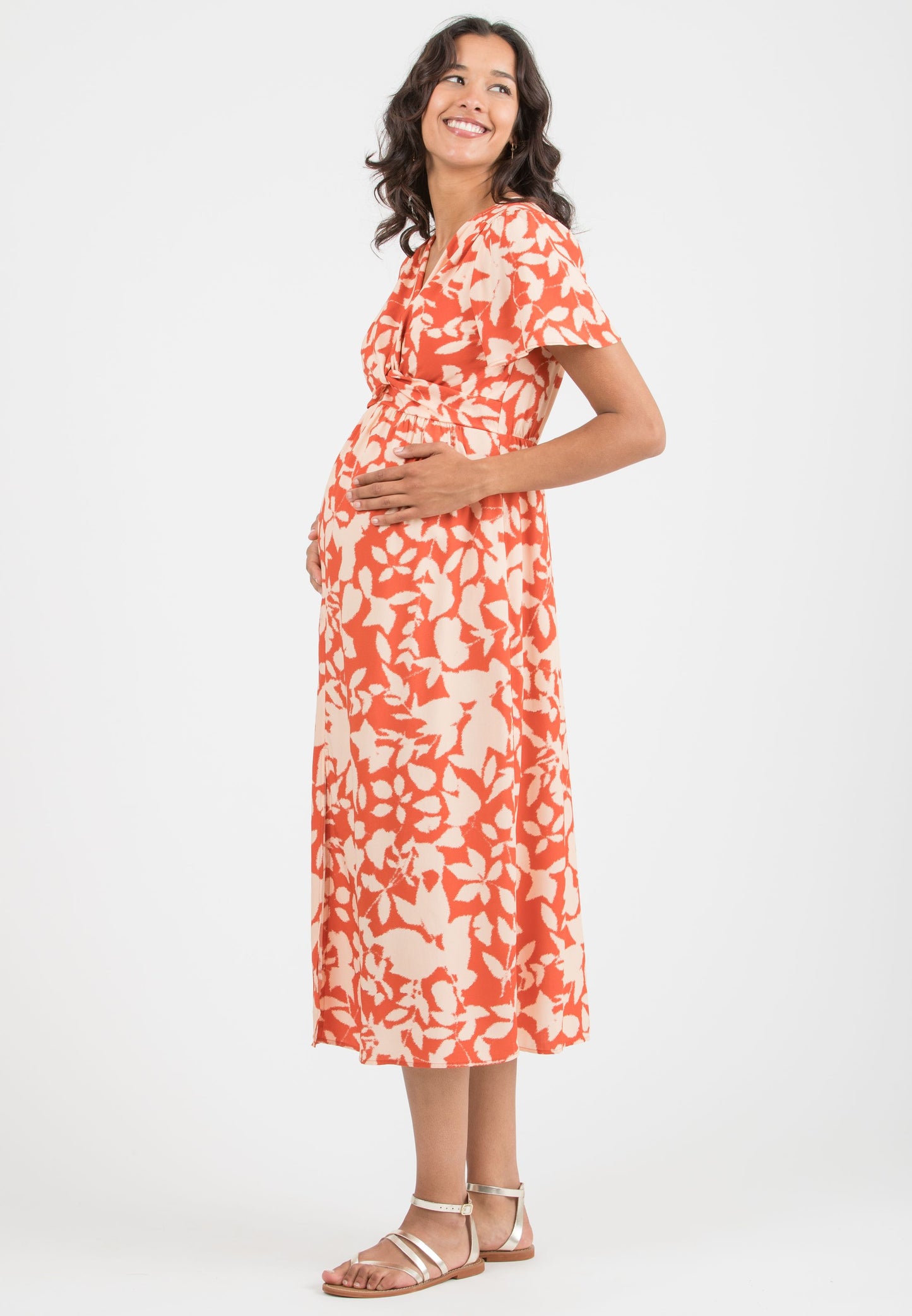 ATTESA RAYA DRESS BRICK