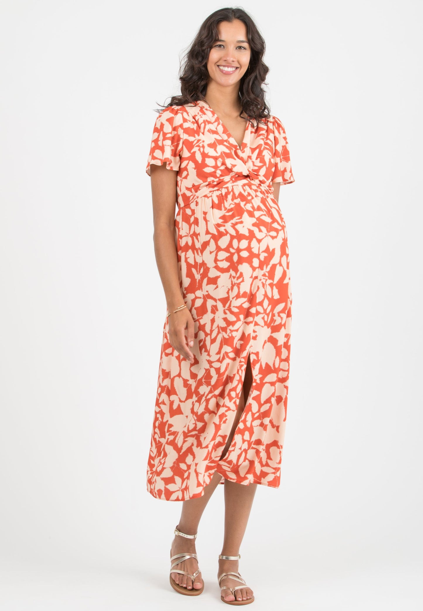 ATTESA RAYA DRESS BRICK