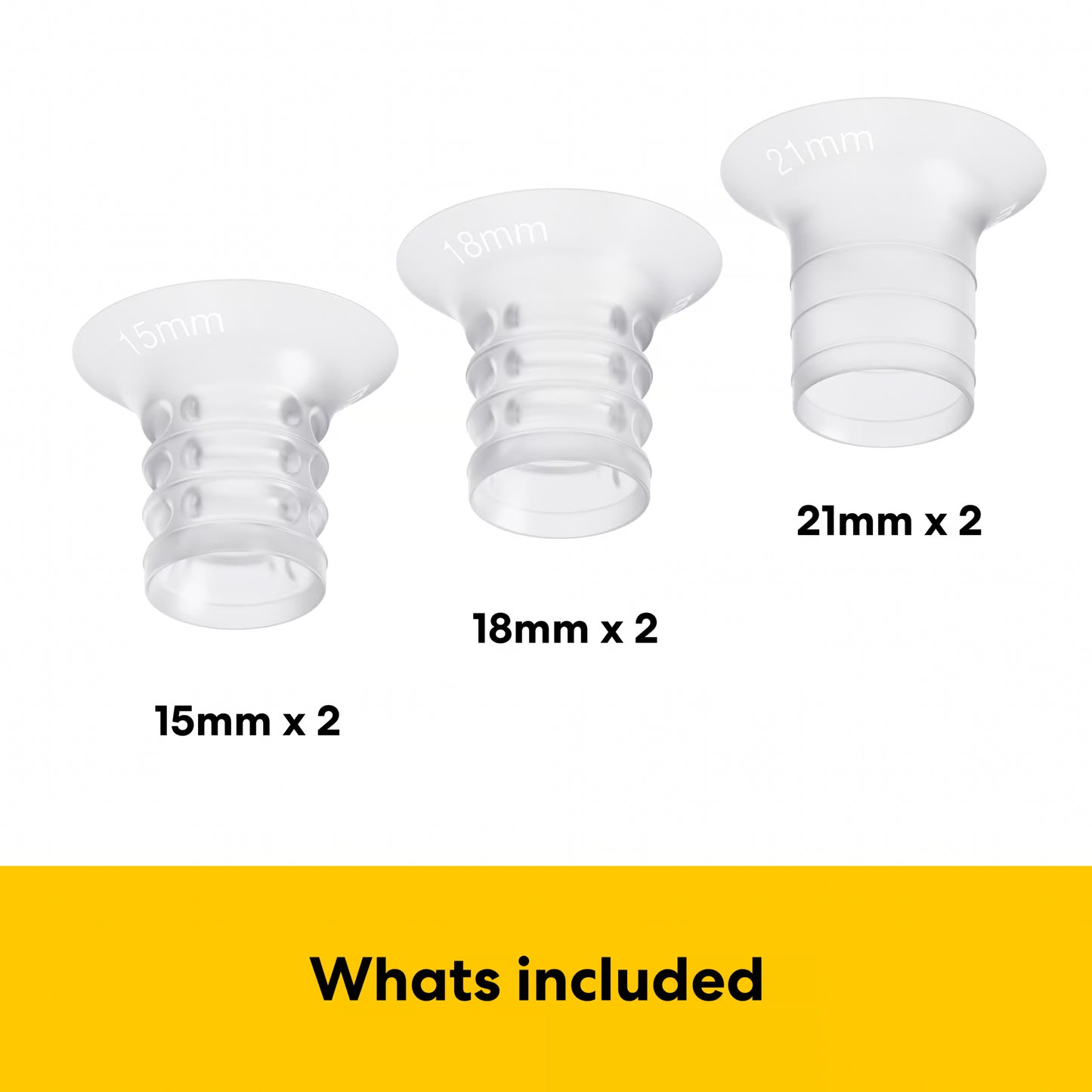 MEDELA INSERTS (21 MM - 18 MM - 15 MM)