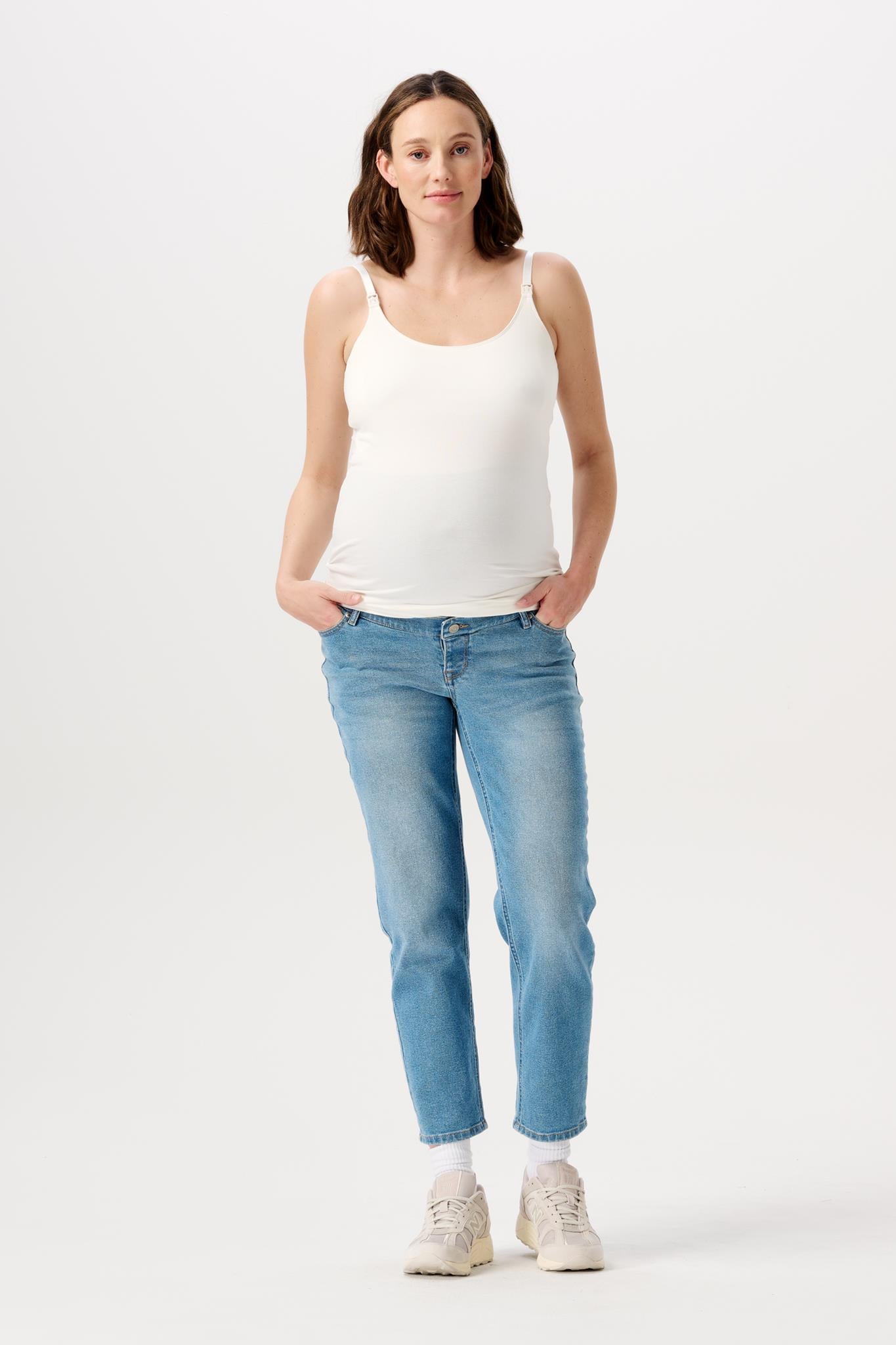 NOPPIES AZUA MOMJEANS VINTAGE BLUE