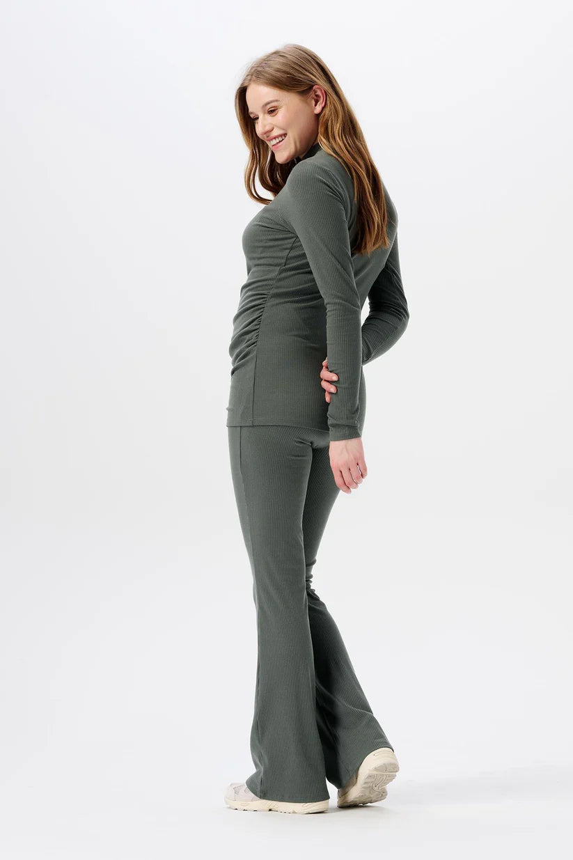 NOPPIES HEJA FLARED RIB PANTS