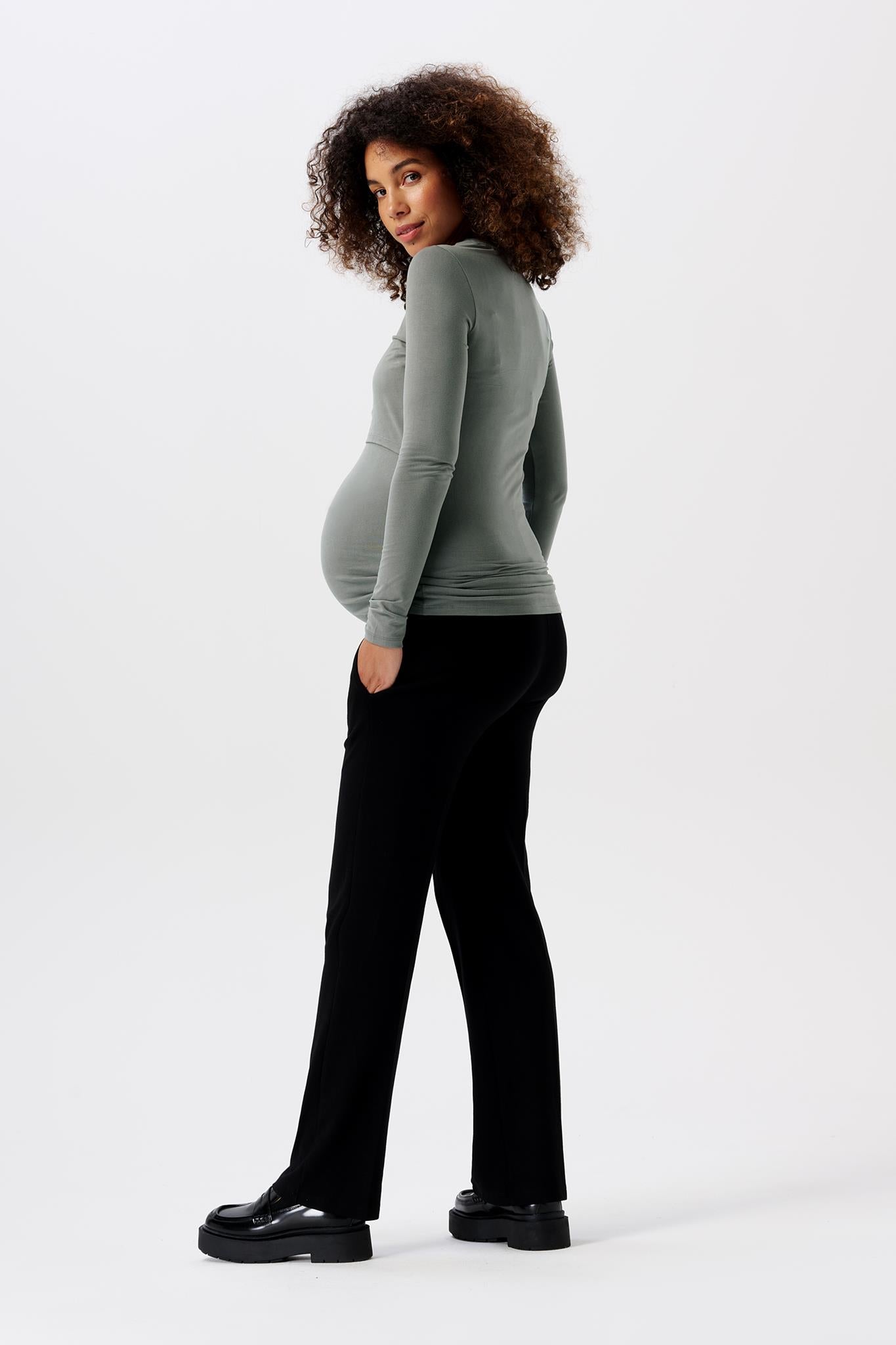 EILI STRAIGHT FIT PANTS BLACK