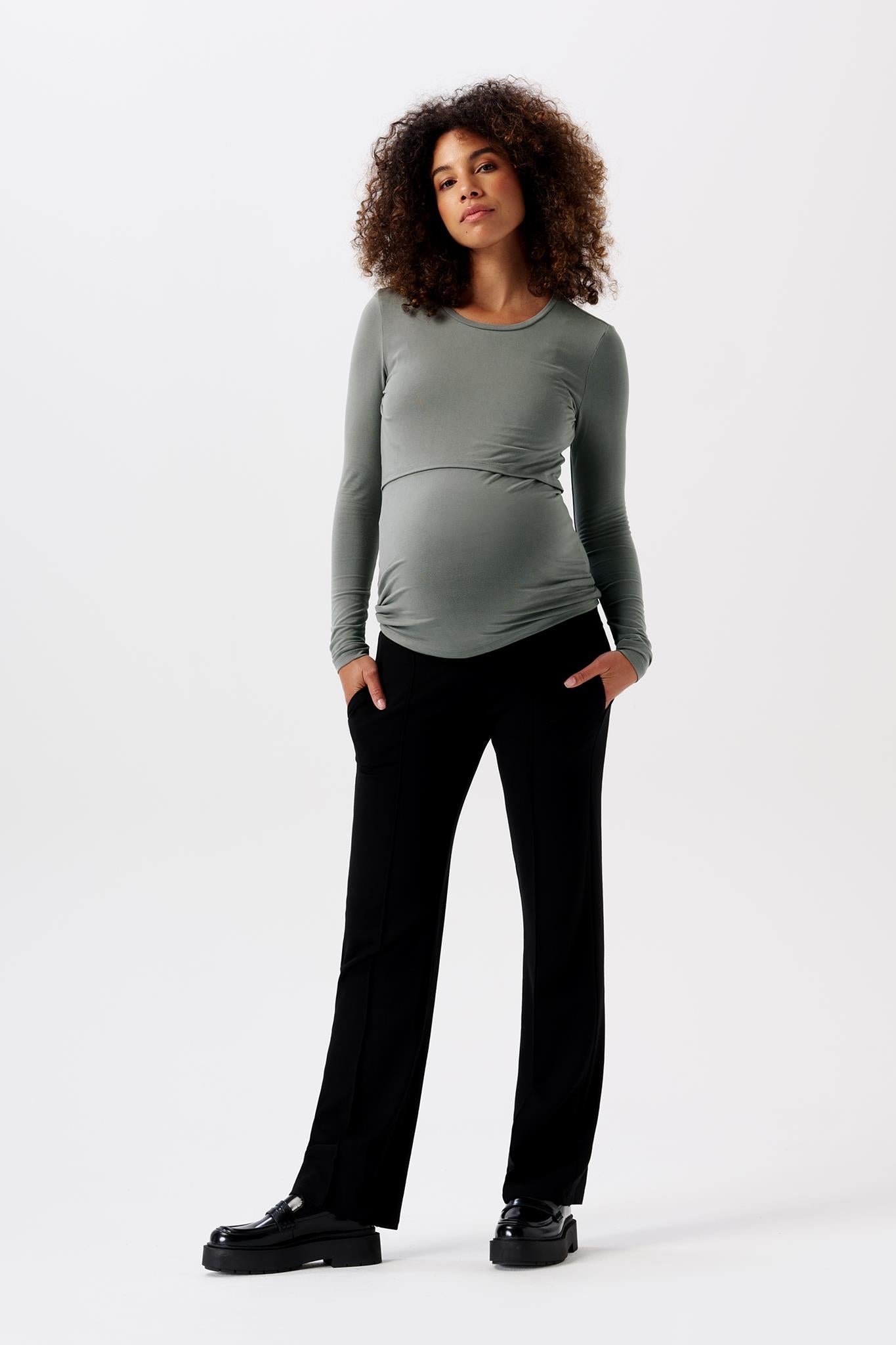 EILI STRAIGHT FIT PANTS BLACK