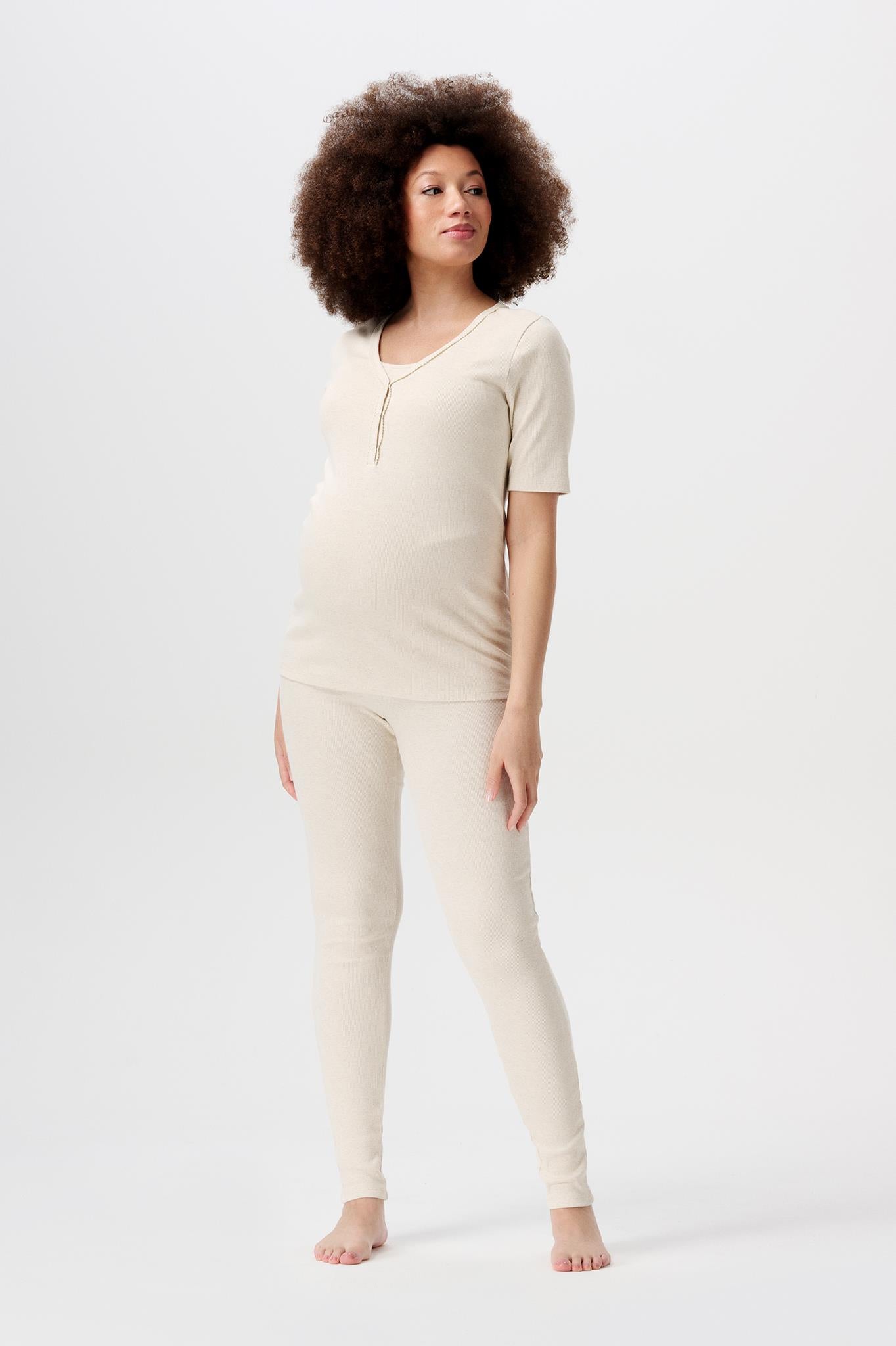 NOPPIES RENATE NURSING RIBPYJAMA TOP