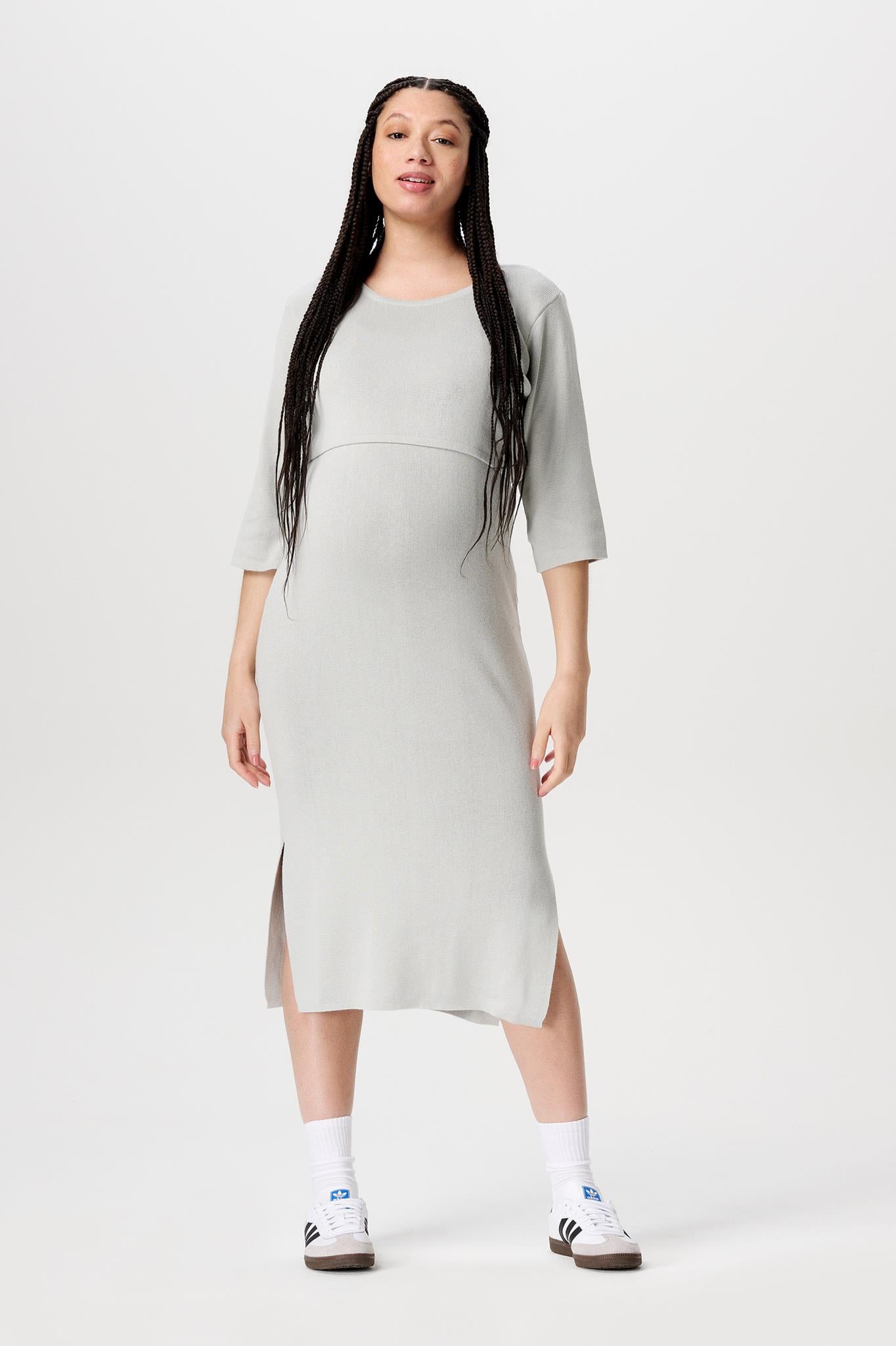 NOPPIES JALEESA NURSING DRESS 2-PIECE PIGEON