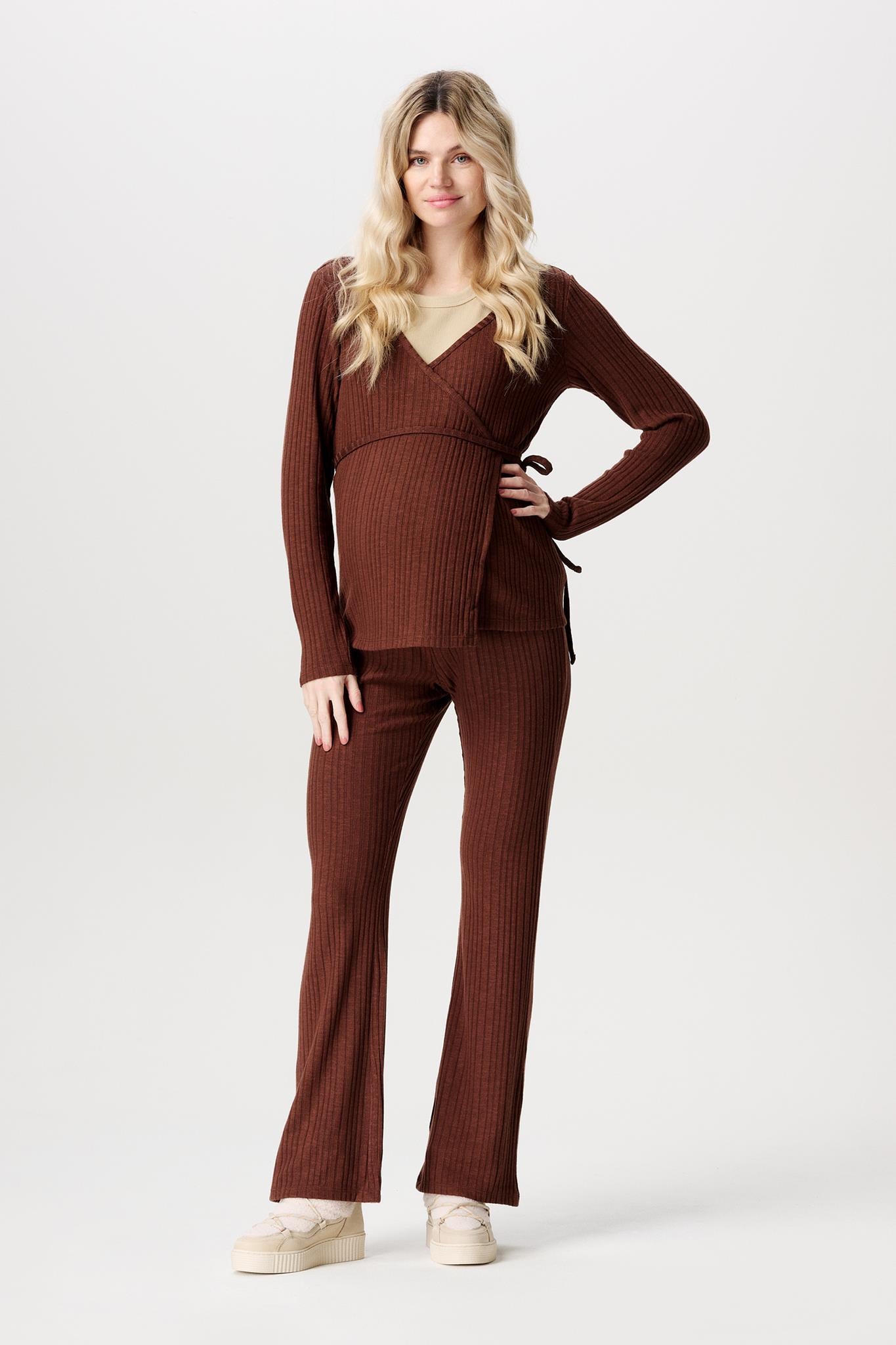 NOPPIES VOEDINGSSHIRT POSIO CAPPUCINO