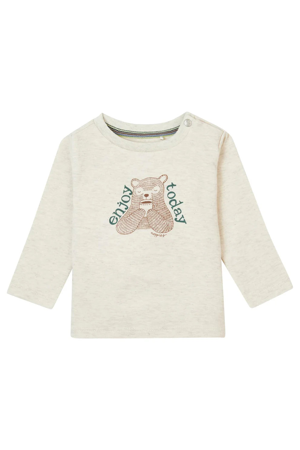 "NOPPIES GEMENOS LONG SLEEVE OATMEAL MELANGE MAAT 92