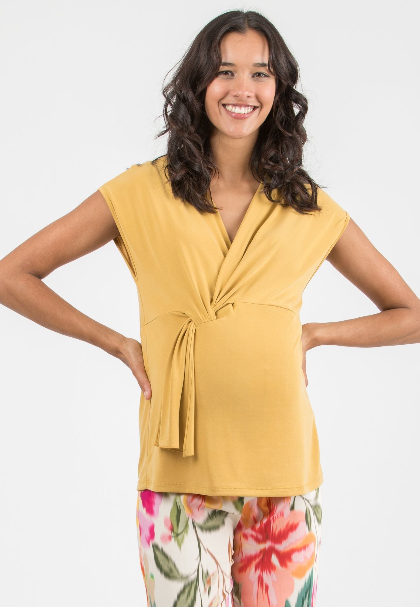 ATTESA LOUISE TOP MUSTARD