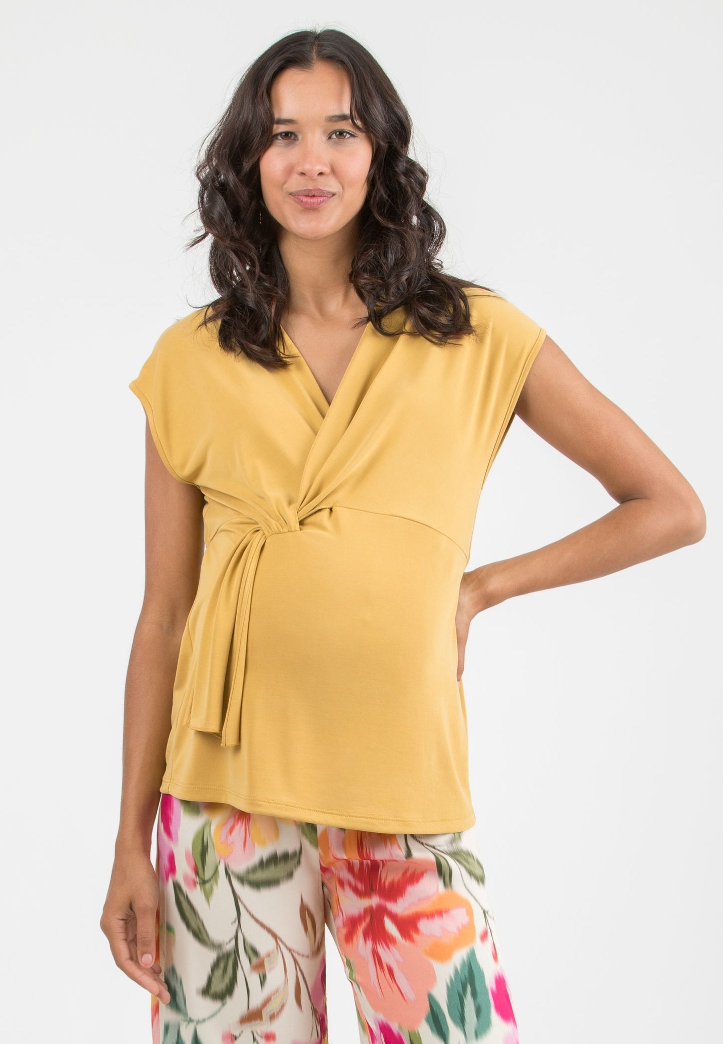 ATTESA LOUISE TOP MUSTARD