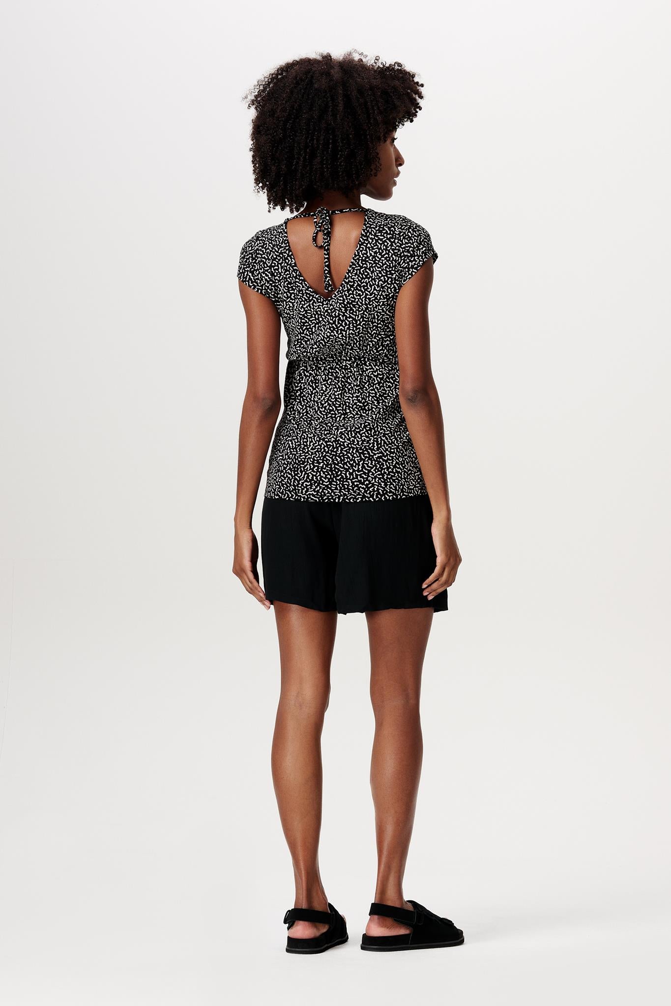 ESPRIT T-SHIRT SHORT SLEEVE PRINT BLACK