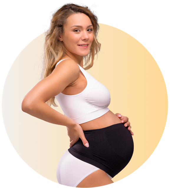 CARRIWELL MATERNITY SUPPORT BAND ZWART