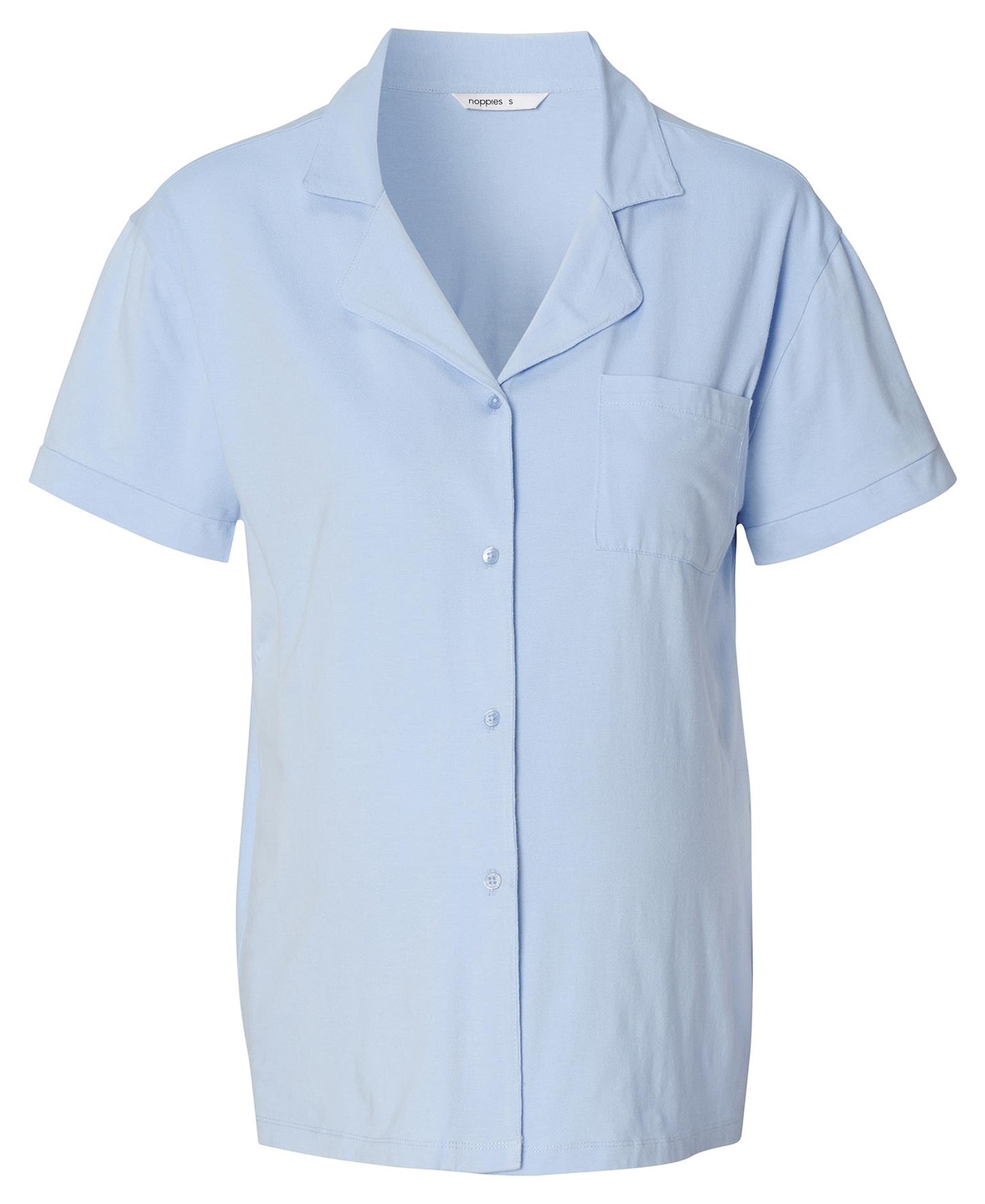 NOPPIES NEERO NURSING JERSEY PYJAMA TOP LIGHT SKY