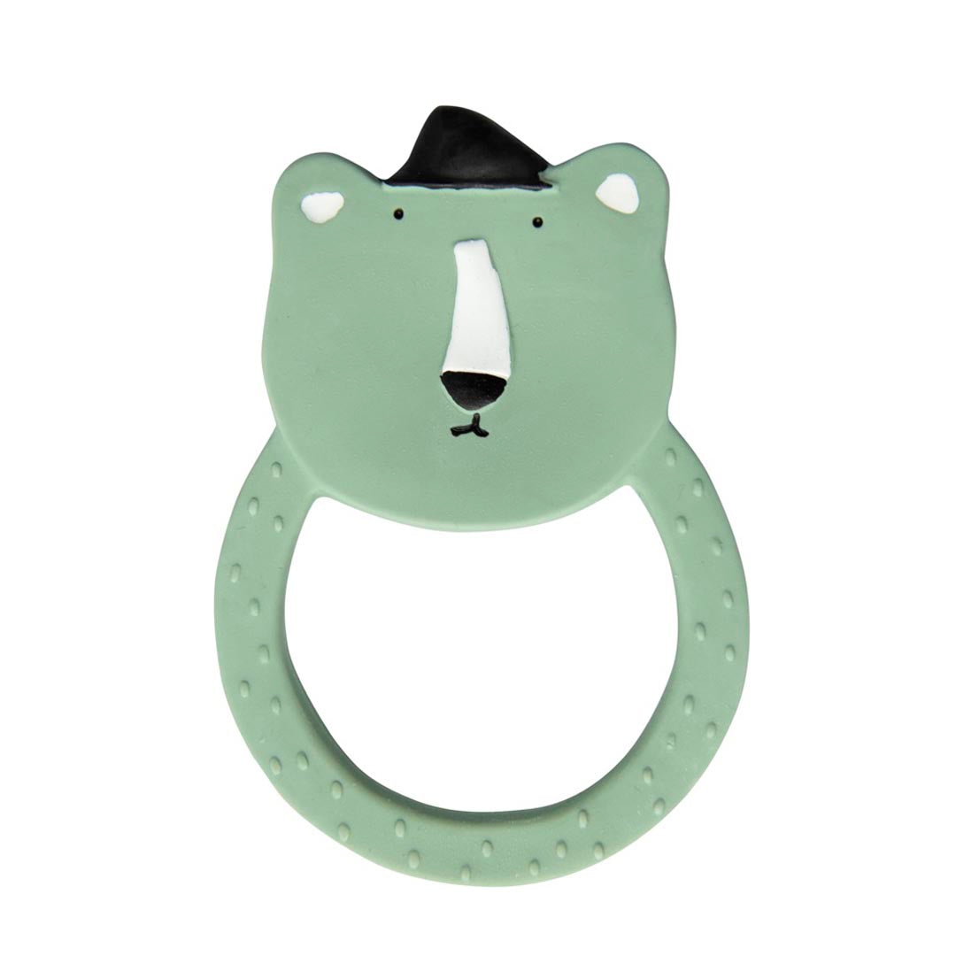 TRIXIE NATUURLIJK RUBBER RONDE BIJTRING MR.POLAR BEAR