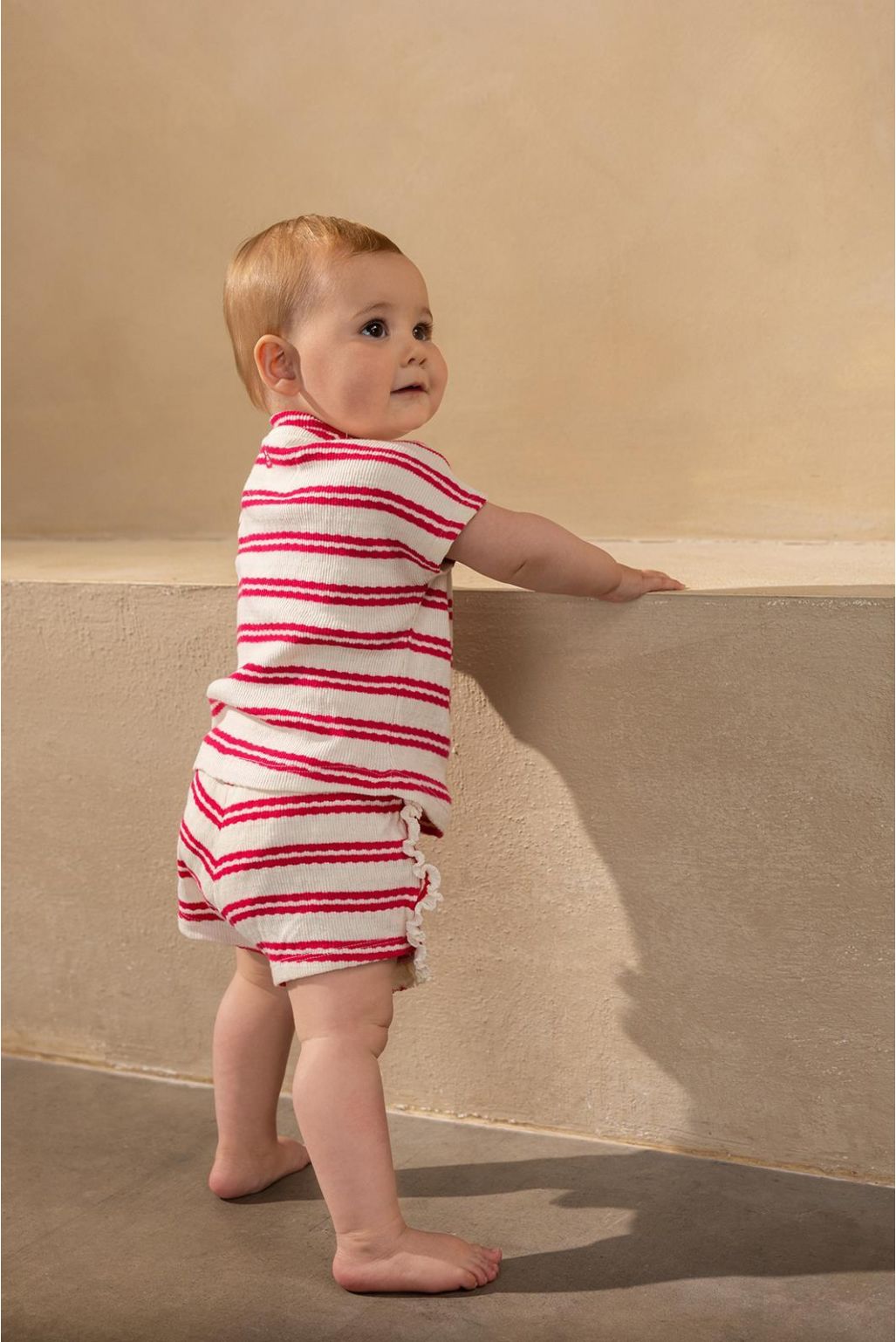 NOPPIES SHORTS MONTECITO STRIPE PATTERN PINK