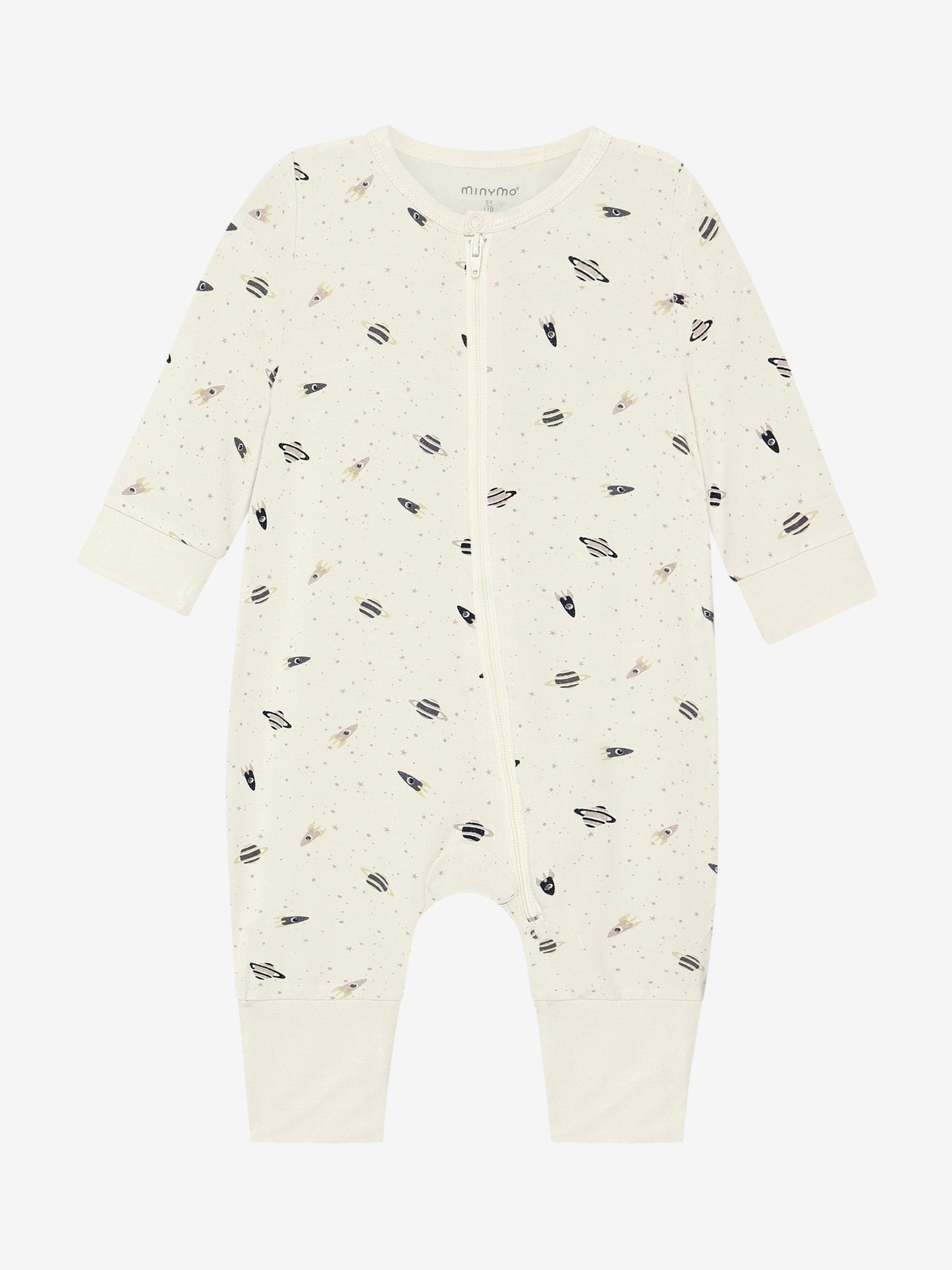 MINYMO PYJAMA MET RITS EN OMSLAG VOETJES