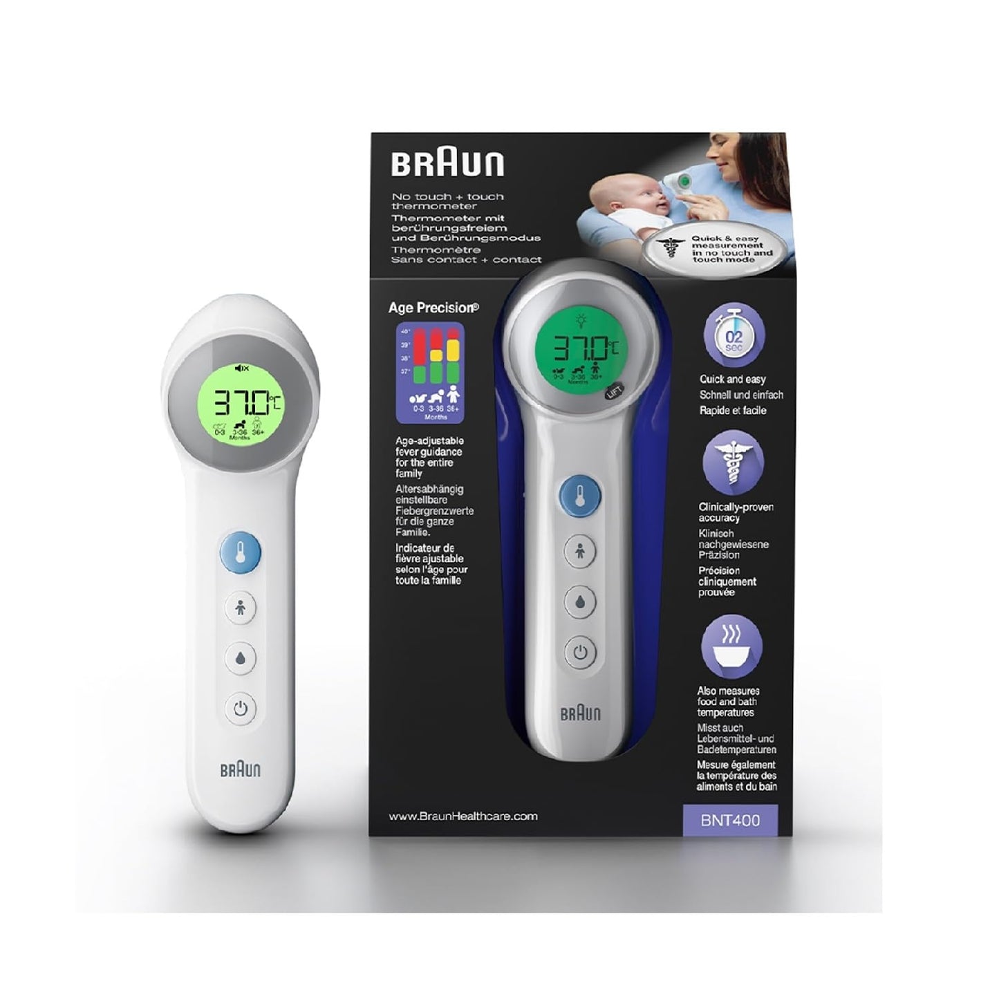 BRAUN VOORHOOFDTHERMOMETER