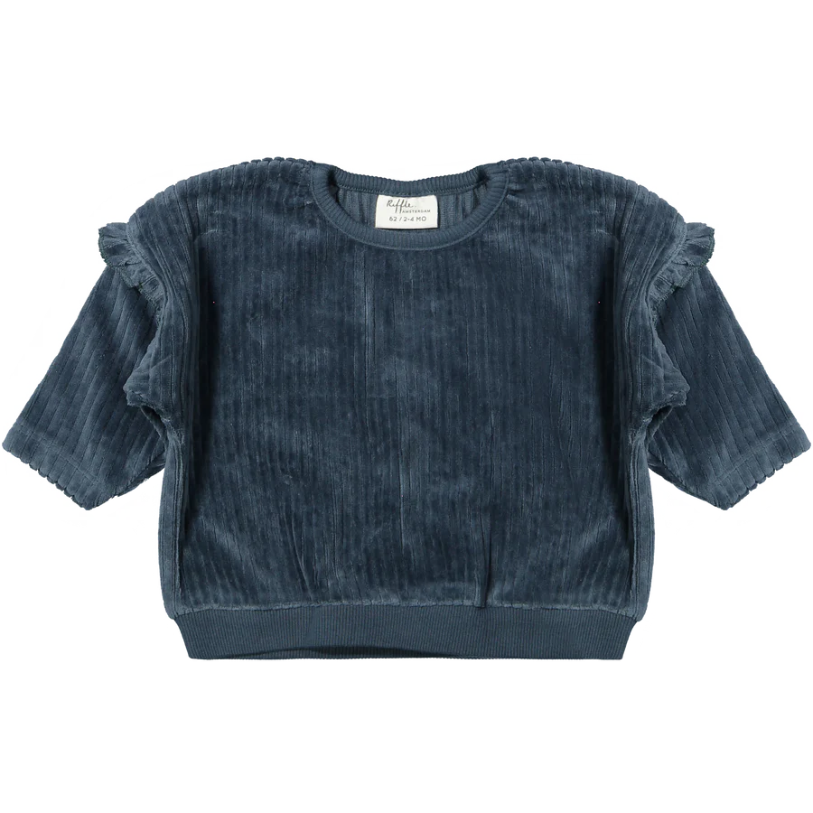 RIFFLE METTE SHIRT CORDUROY RIB BLUE