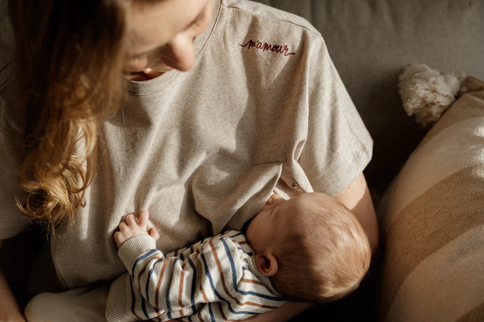 ATELIER AVERY T-SHIRT MAMOUR BEIGE