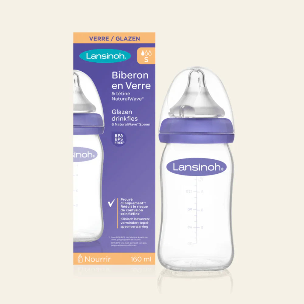 ^LANSINOH 160 ML GLAZEN FLES