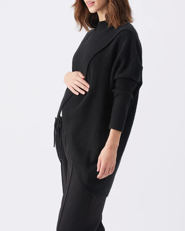RIPE HALLIE CROSSOVER TRUI GEBREID ZWART