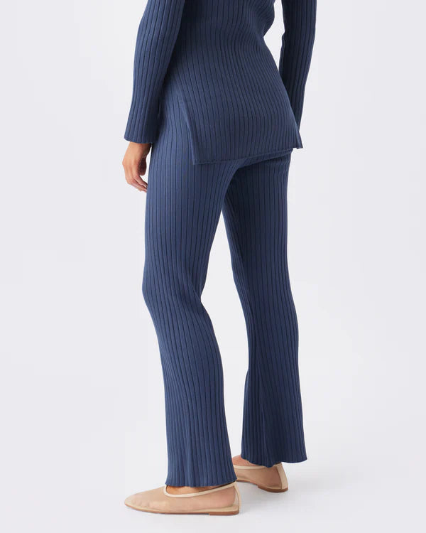 RIPE SIENNA RIB KNIT PANT FRENCH NAVY