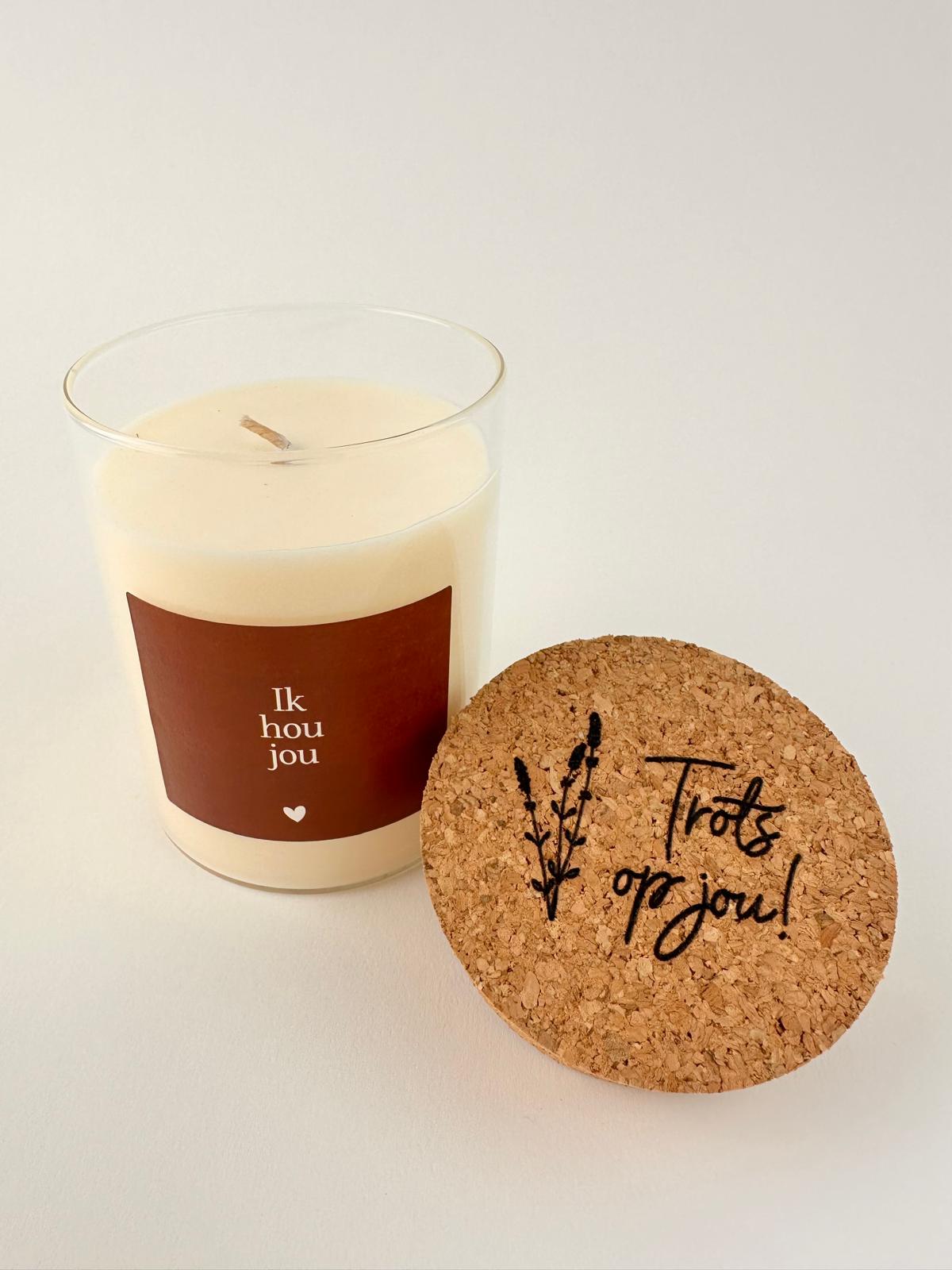 GEURKAARS ROSEWOOD EN VELVET IK HOU JOU/TROTS OP JOU