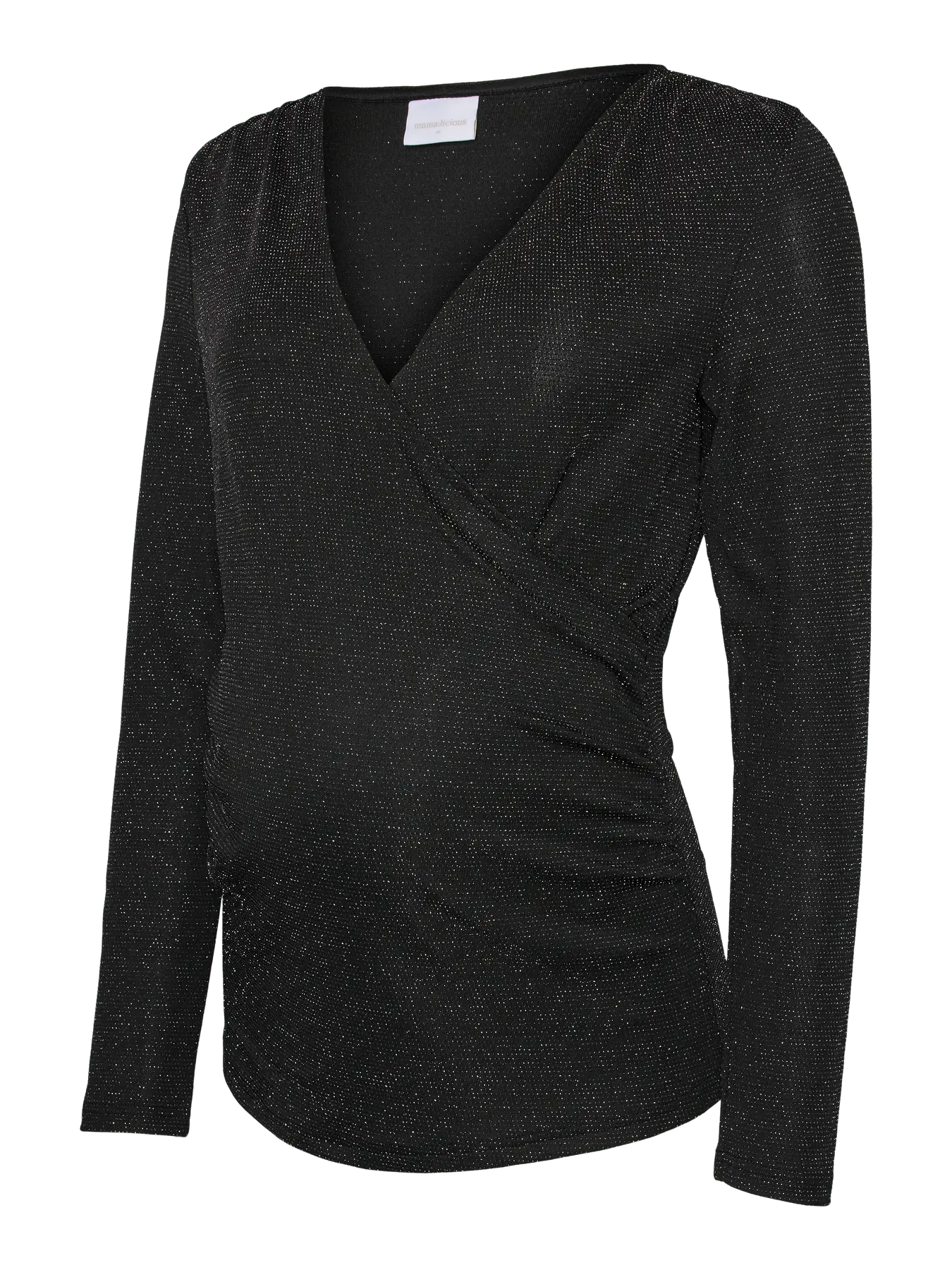 MAMA LICIOUS MINDY VOEDINGSTOP ZWART SILVER LUREX