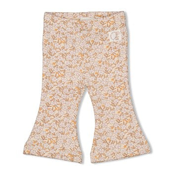FEETJE FLARE BROEK FLOWER FIELD CREME