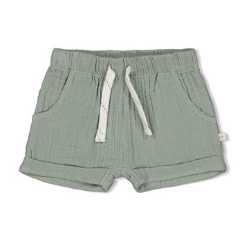 FEETJE SHORT MOUSSELINE SUMMER WOVEN ZEEGROEN