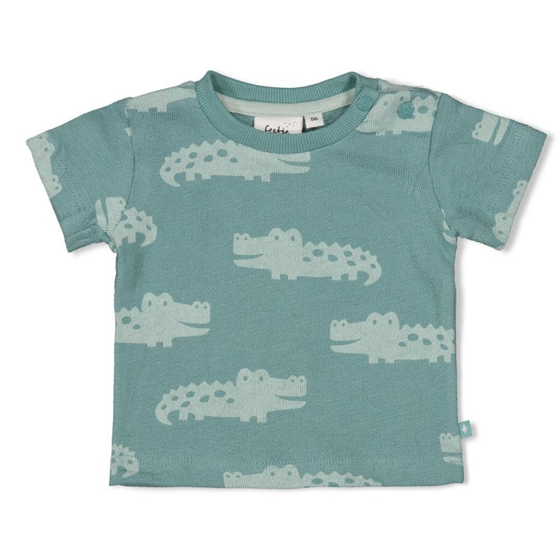 FEETJE T-SHIRT AOP - YOU CROC MY WORLD