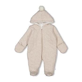 FEETJE PAK MET CAPUCHON THE NEUTRALS TAUPE