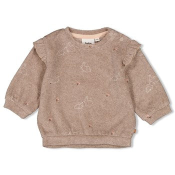 FEETJE SWEATER BADSTOF LITTLE ROSEBUD