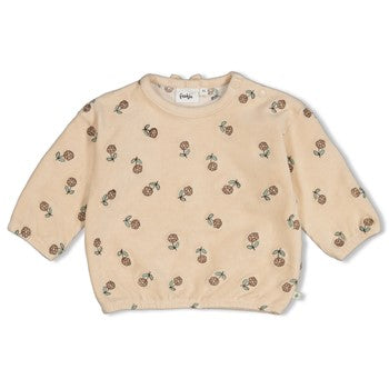 FEETJE SWEATER VELOURS RIB LUCKY BLOOMBIRD