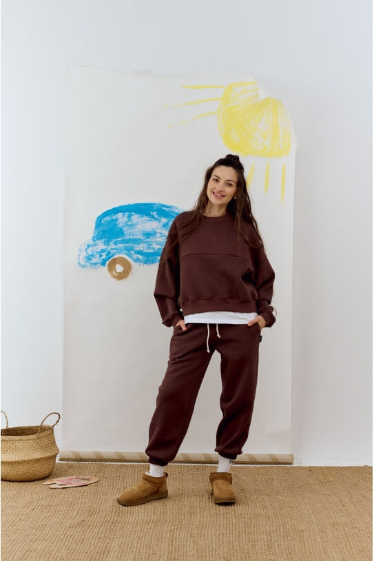 MAMATU SWEATSHIRT EASY CHOCO