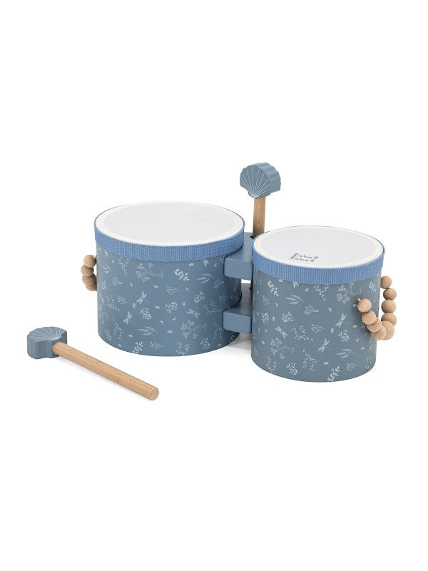LABEL LABEL WOODEN BONGOS BLUE