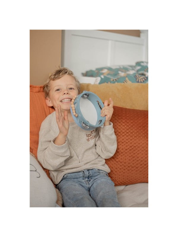 LABEL LABEL WOODEN TAMBOURINE