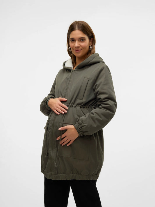 MAMA LICIOUS LISE 3IN1 JACKET KAKI