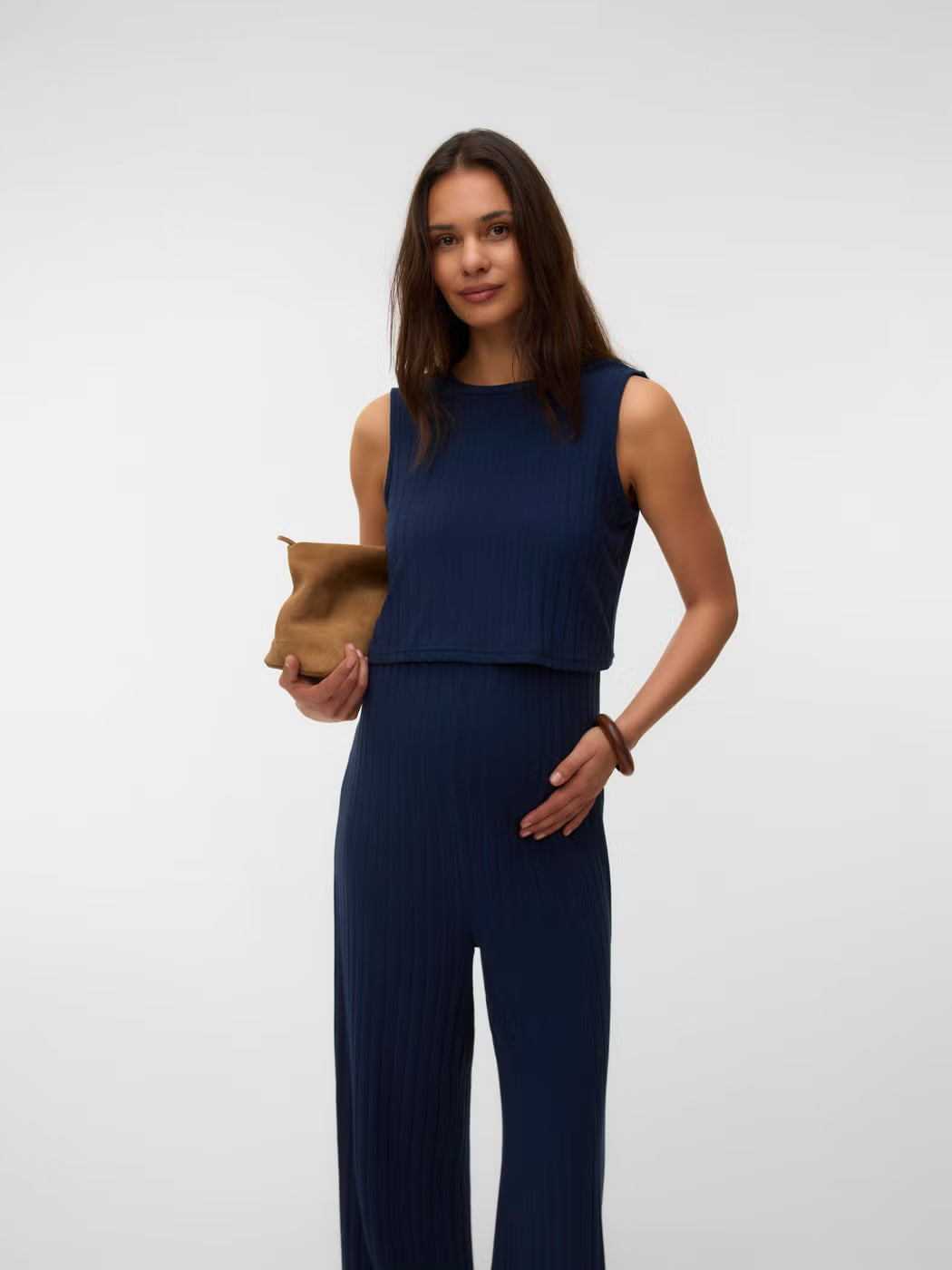 MAMA LICIOUS LUCY 2 IN 1 JUMPSUIT NAVY