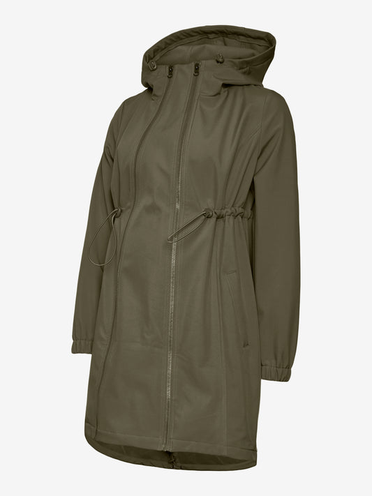 MAMA LICIOUS MINELL SOLID 3IN1 SOFTSHELL JACKET NOOS IVY GREEN