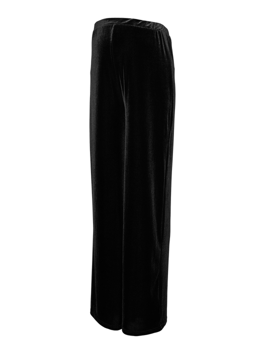 MAMA LICIOUS  SANDRA WIDE LEG BROEK ZWART