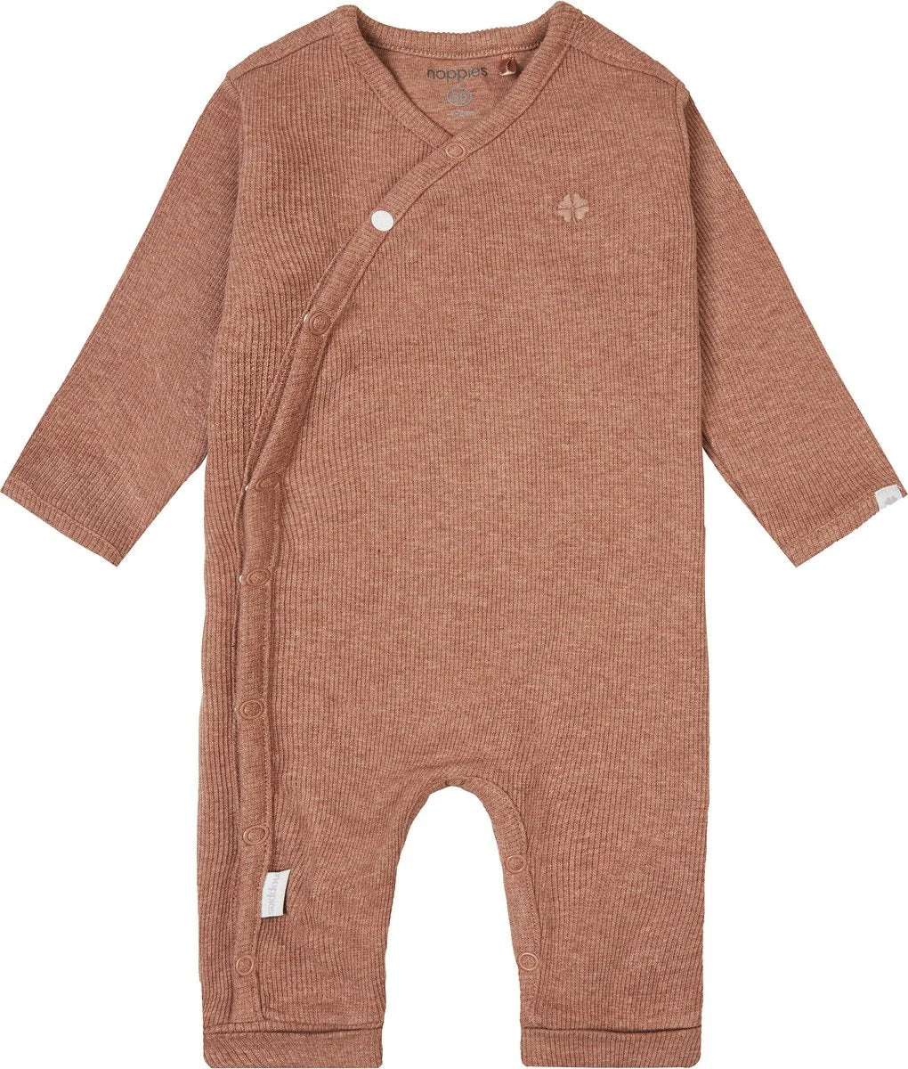 NOPPIES PLAYSUIT RIB NEVIS CHIPMUNK