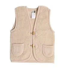 WE ARE WOVENS BODYWARMER LATTE VOOR BABY +VOLWASSEN