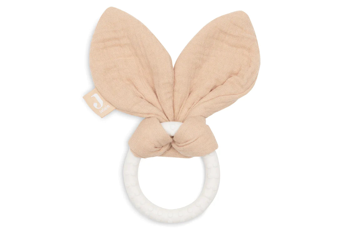°JOLLEIN BIJTRING SILICONEN BUNNY EARS NOUGAT