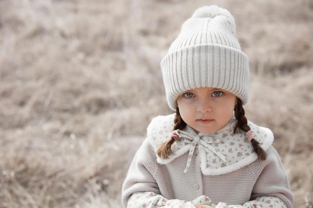 ELODIE DETAILS CREAMY WHITE WOLLEN BEANIE