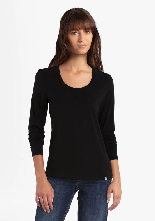 MAMA LICIOUS LEA SHIRT LANGE MOUW ZWART MAAT XL