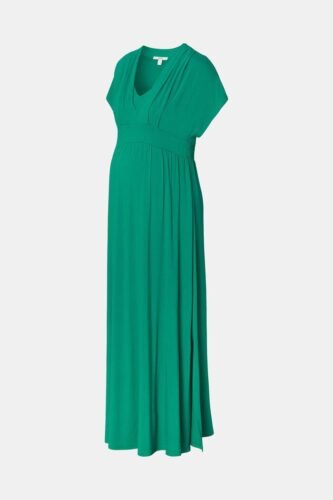 ESPRIT MAXI DRESS MET VOEDINGSFUNCTIE INDIAN JADE