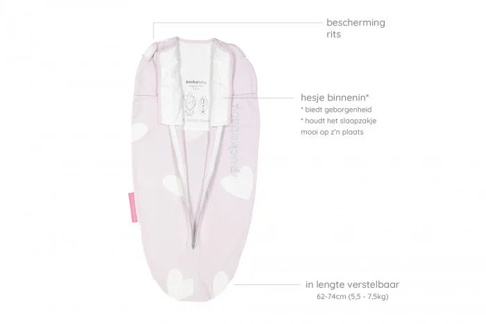 PUCKABABY THE ORIGINAL MINI 3/6M TENDER HEARTS