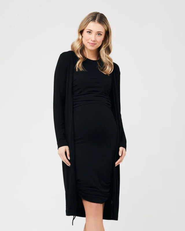 RIPE ALLY LONGLINE RIB CARDIGAN